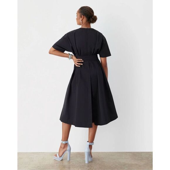 GSTQ Women's Convertible Trench Black Size Medium NEW NWT - Picture 3 of 10